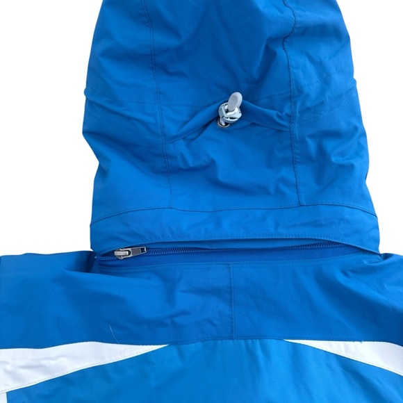 LL Bean  Jacket Womens Size Medium Zip Up winter ski Snowboard Blue - Picture 14 of 16